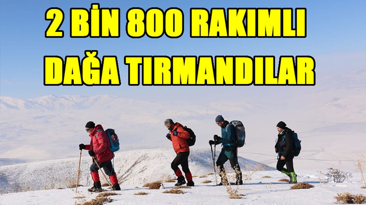 Dağcılar 2 bin 800 rakımlı Hayal Dağı'na tırmandı