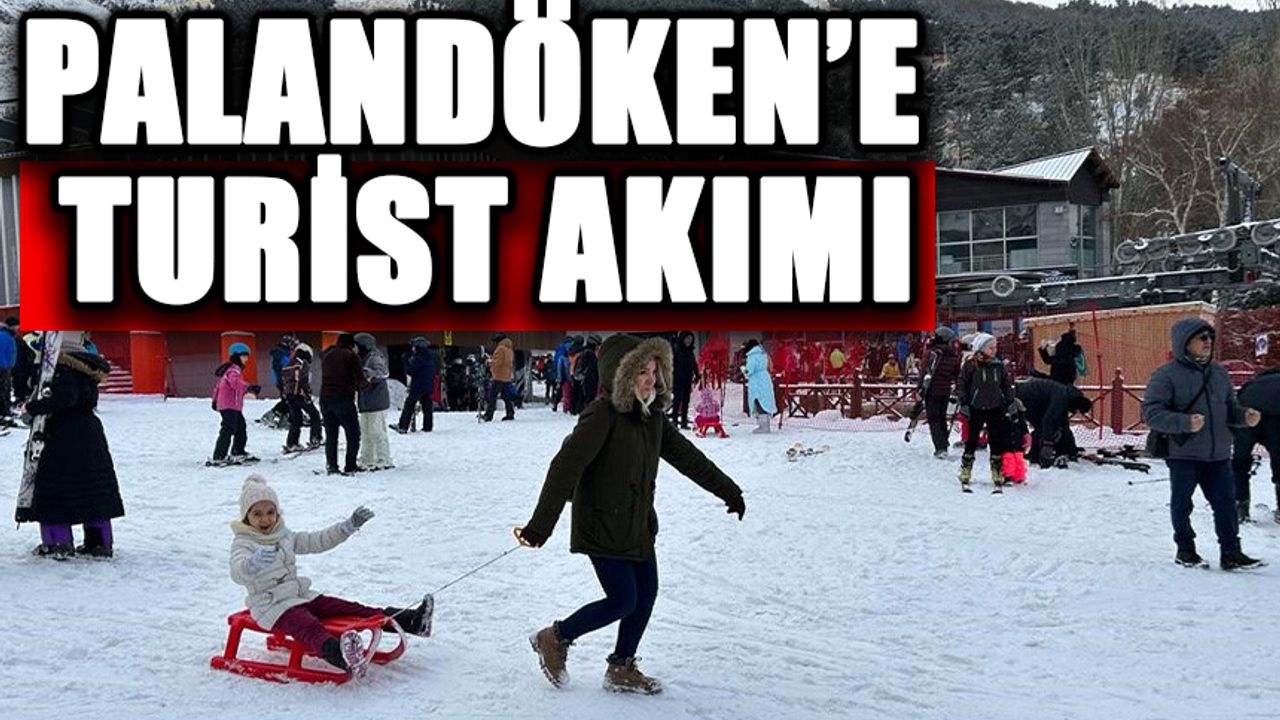 Palandöken Kayak Merkezi tatilcilerin akınına uğruyor