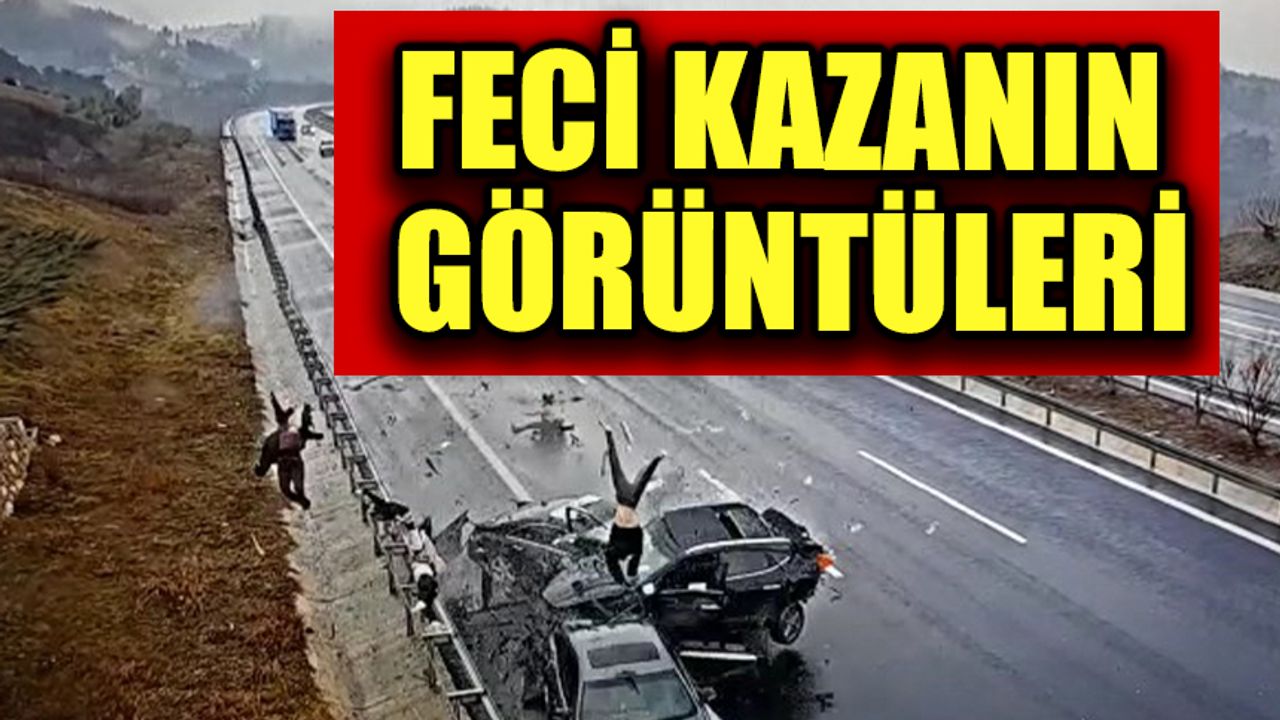 Bursa’da 4 kişinin feci şekilde öldüğü kaza anı kamerada