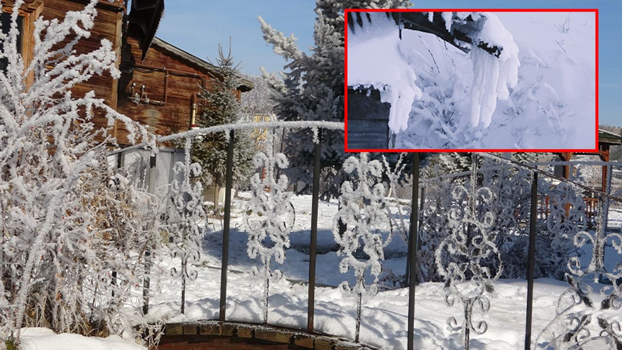 Ardahan’da dondurucu soğukları: Göle -29,8 derece