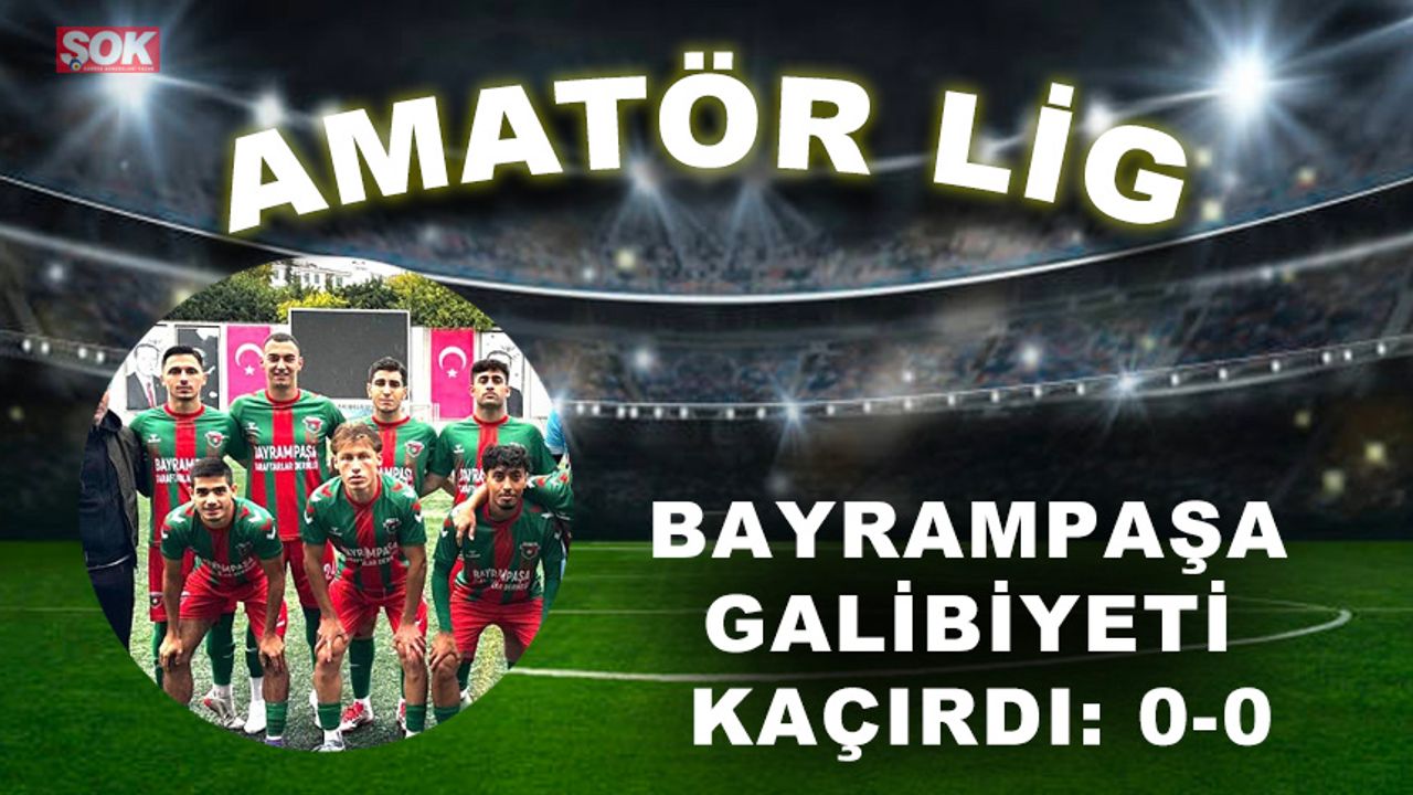 Bayrampaşa galibiyeti kaçırdı: 0-0