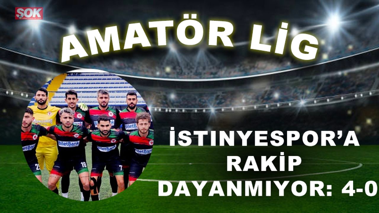İstinyespor’a rakip dayanmıyor: 4-0