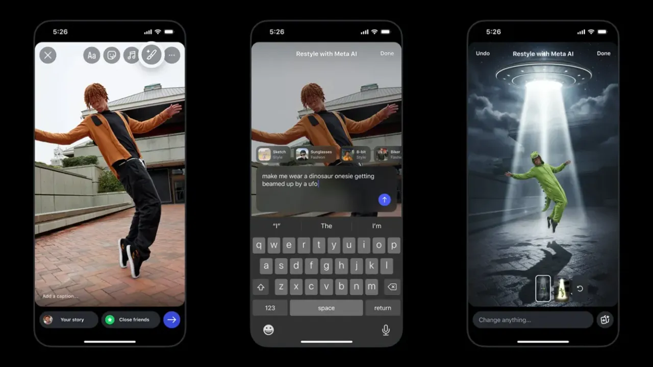 Instagram’a eğlenceli yapay zeka özelliği geldi! Restyle özelliği nedir?