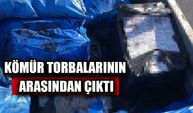 Tırdaki kömür torbalarının arasından çıktı: Elektroniği bile var