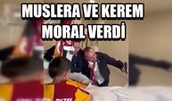 Muslera ve Kerem moral verdi