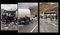 Feci kaza: Yolcu otobüsüyle tanker çarpıştı: Ölü ve yaralılar var