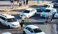 Trafikte polise sopayla saldıran şahıs tutuklandı
