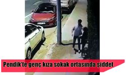 Pendik’te genç kıza sokak ortasında şiddet