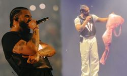 Drake'in konserinde devasa 'sütyen'