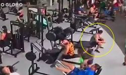 Spor salonunda korkunç kaza!