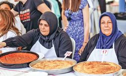 Erguvan festivalinde börekler yarıştı