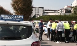 Ehliyet almak için sürdü, alamadan ceza yedi