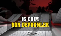 Az önce deprem mi oldu? 16 Ekim Pazartesi son depremler