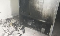 Buzdolabı yangın çıkarttı
