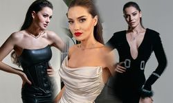 Fahriye Evcen  pozlarıyla büyüledi! Boynundaki detay dikkat çekti