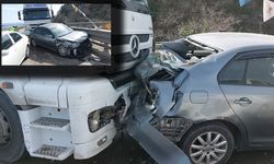 Samsun'da zincirleme kaza! 4 araç birbirine girdi