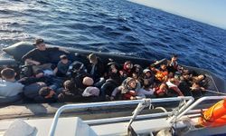 Ayvalık açıklarında 39 düzensiz göçmen yakalandı
