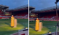Liverpool'un stadı Anfield Road'da ezan sesi yükseldi