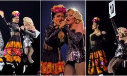 Madonna ve Salma Hayek aynı sahnede: Dinleyiciler çıldırdı!