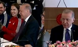 Sporcular Cumhurbaşkanı Erdoğan'ı kahkahaya boğdu