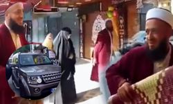 Range Rover'lı sarıklı, sokak ortasında karısıyla namaz kıldı: Vatandaş tepki gösterdi!