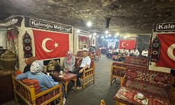 Gaziantep'te serinlemek isteyenler mağara kafeleri tercih ediyor