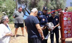 Fethiye Şövalye Adası sakinlerine yangın eğitimi