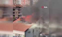 Alibeyköy'de korkutan yangın!