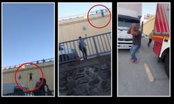 E-5 Karayolu’nda korkunç anlar: Genç kız koşarak aşağıya atladı!