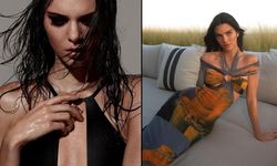 Kendall Jenner çiçekli bikinisiyle plajda göz kamaştırdı!