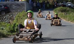 Rize'de tahta arabalar "Laz Ralli"de yarıştı