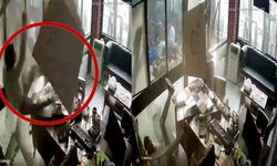 Asma tavan temizlik sırasında çöktü! Talihsiz işçi kendini yerde buldu