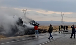 Kırıkkale'de feci kaza: Tekeri fırladı