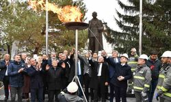 Sarız’da doğal gaz ateşi yandı