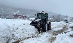 Bolu'da kar nedeniyle 60 köy yolu ulaşıma kapandı