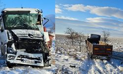 Konya'da tır kazası: Tankere çarptı