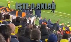 Şok görüntüler! Fenerbahçe kulübesi ile taraftarlar birbirine girdi