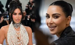 Kim Kardashian'ın kızı bire bir aynısı: Hık demiş burnundan düşmüş!