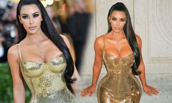 Kim Kardashian sadece yüzünü kapattı! Gerisi bildiğiniz gibi!