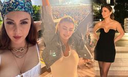 Burcu Özberk, Coldplay konserinde kendinden geçti!