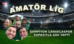 Şampiyon Çanakçaspor kupasıyla şov yaptı