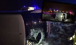 Aksaray’da yolcu otobüsü devrildi: Çok sayıda yaralı var