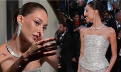 Dilan Çiçek Deniz Cannes’da büyüledi: Sosyal medya ise sadece o detaya takıldı!