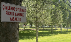 Tepki toplayan uygulama: 'Çimlerde oturmak yasak!'