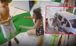 İsyan ettiren görüntüler! Genç kadın markette darbedildi