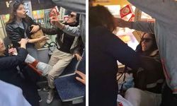 Tramvayda koltuk kavgası kamerada: Küfürler, hakaretler, tükürükler havada uçuştu