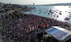 Üsküdar'da dev 'Gazze' mitingi: Birçok lider meydanda