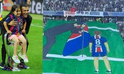 PSG taraftarından Luis Enrique'ye duygusal pankart
