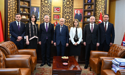 Fotoğraf MHP'den geldi: Devlet Bahçeli heyeti kabul etti