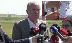 Muharrem İnce kameralara gösterdi! İşte İmamoğlu'nun verdiği o not